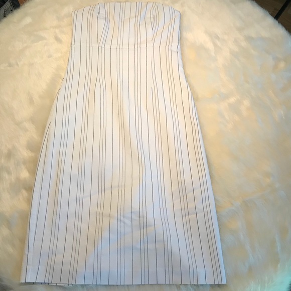 Studio Y Pinstriped Strapless Dress - Picture 2 of 8